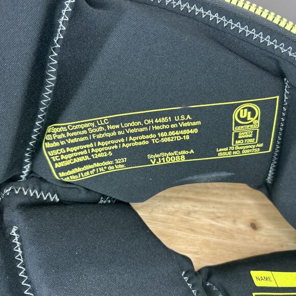 Hyperlite Wake Co Boating Life Vest Floatation Child Size 33-55 LBS Blue Green - Picture 5 of 7